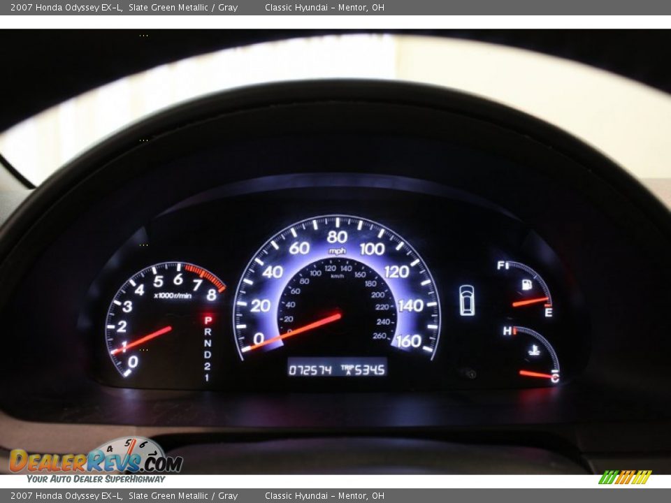 2007 Honda Odyssey EX-L Slate Green Metallic / Gray Photo #8