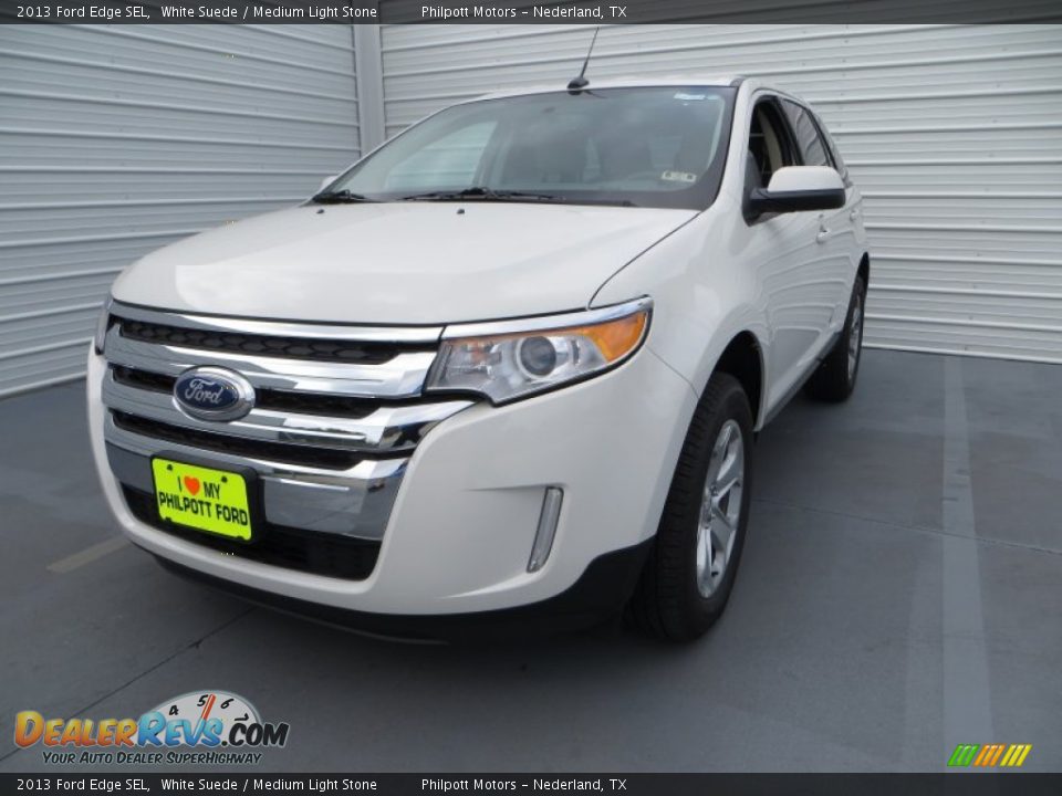 2013 Ford Edge SEL White Suede / Medium Light Stone Photo #9