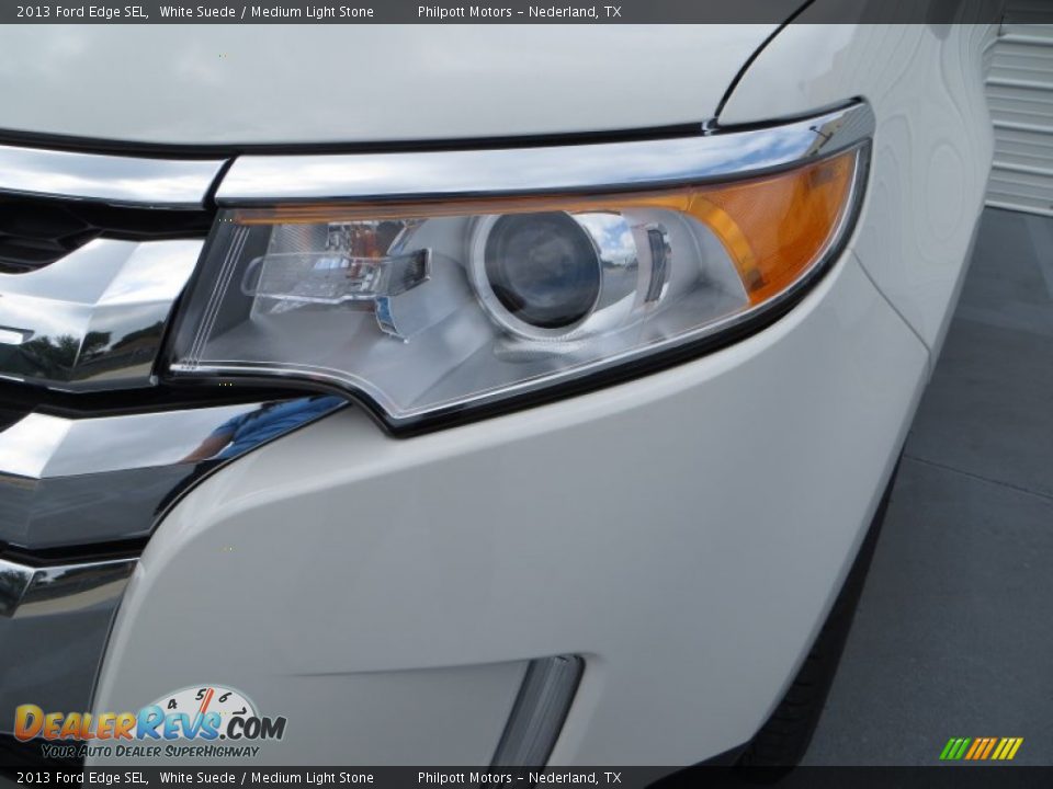 2013 Ford Edge SEL White Suede / Medium Light Stone Photo #12