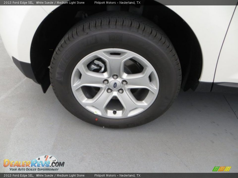 2013 Ford Edge SEL White Suede / Medium Light Stone Photo #14
