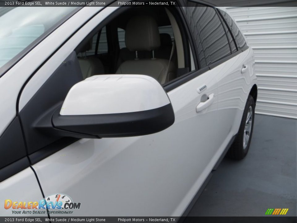 2013 Ford Edge SEL White Suede / Medium Light Stone Photo #15