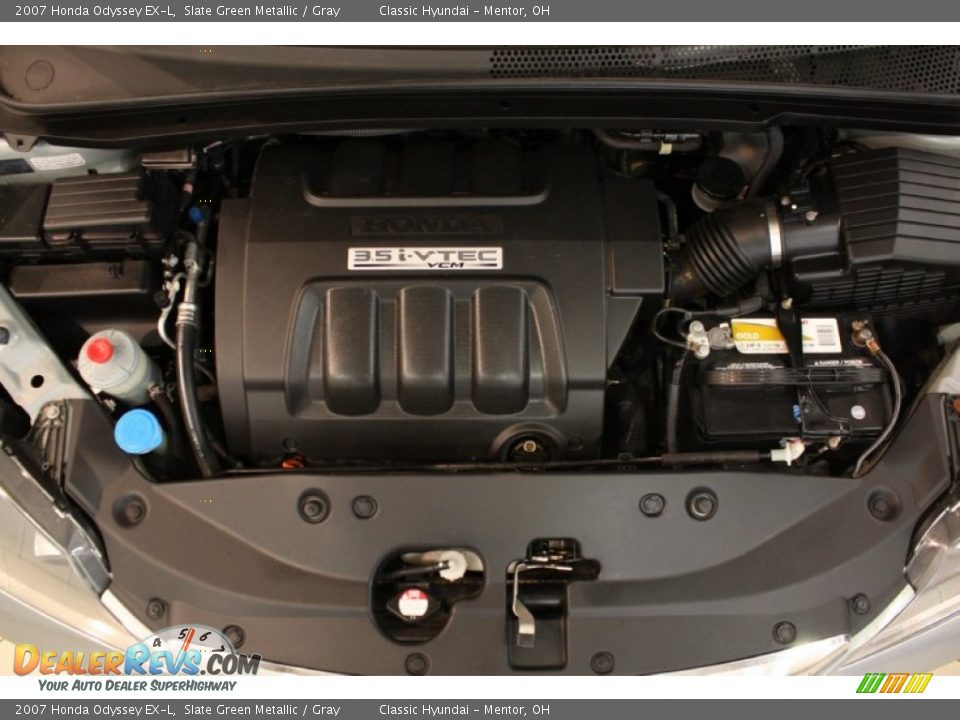 2007 Honda Odyssey EX-L Slate Green Metallic / Gray Photo #19