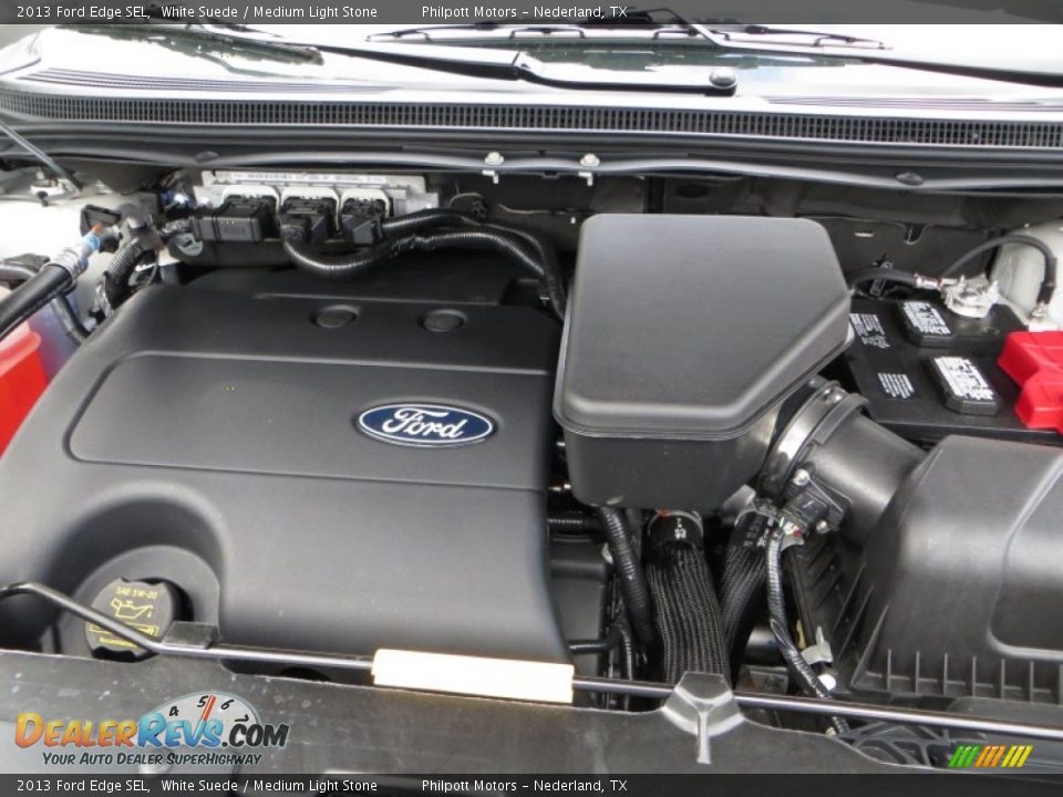 2013 Ford Edge SEL White Suede / Medium Light Stone Photo #19