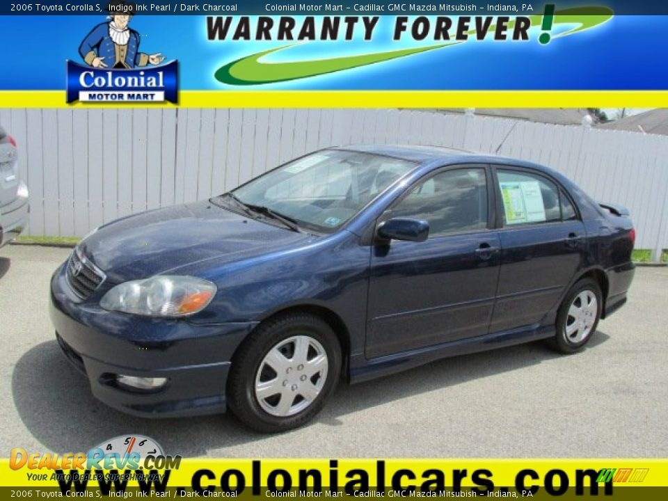 2006 Toyota Corolla S Indigo Ink Pearl / Dark Charcoal Photo #1