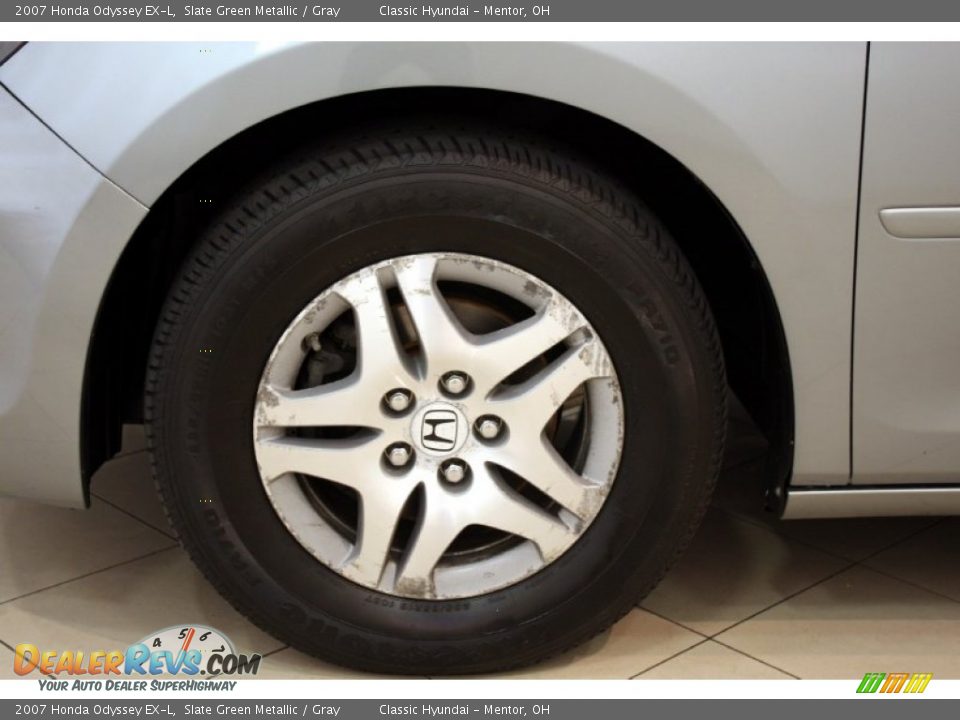 2007 Honda Odyssey EX-L Slate Green Metallic / Gray Photo #20