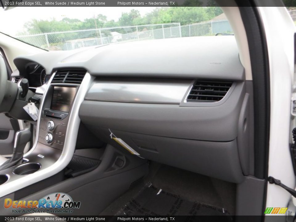 2013 Ford Edge SEL White Suede / Medium Light Stone Photo #20