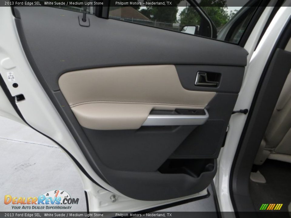 2013 Ford Edge SEL White Suede / Medium Light Stone Photo #21