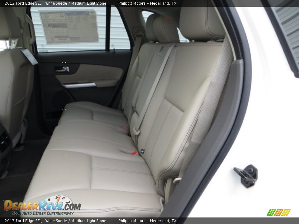 2013 Ford Edge SEL White Suede / Medium Light Stone Photo #22