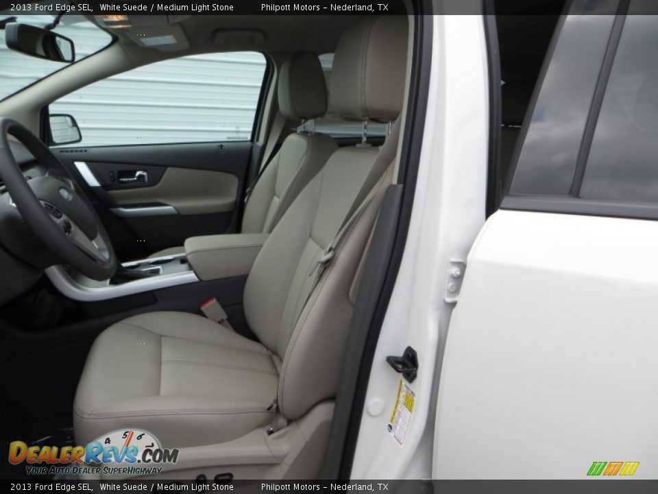 2013 Ford Edge SEL White Suede / Medium Light Stone Photo #24
