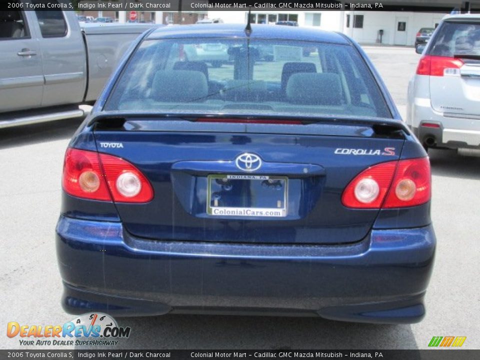 2006 Toyota Corolla S Indigo Ink Pearl / Dark Charcoal Photo #7
