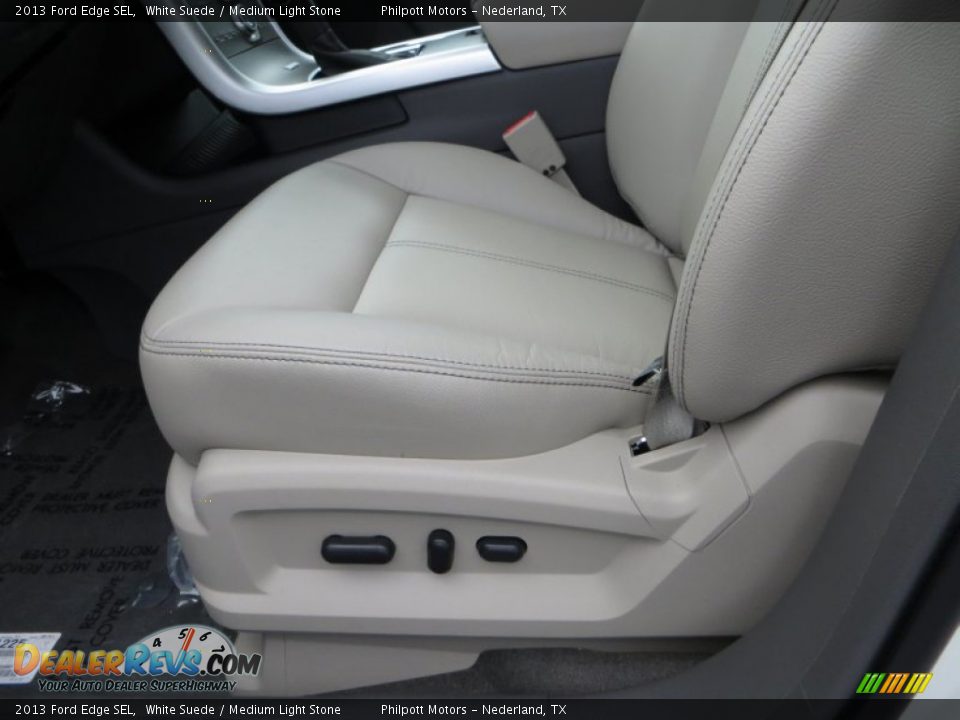 2013 Ford Edge SEL White Suede / Medium Light Stone Photo #25