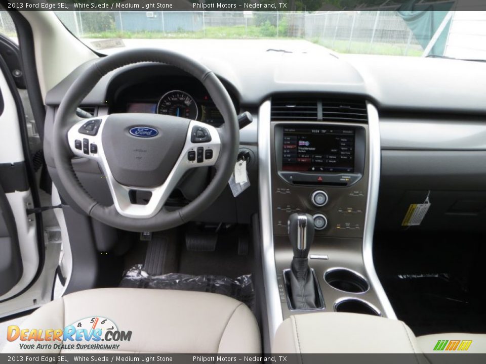 2013 Ford Edge SEL White Suede / Medium Light Stone Photo #26