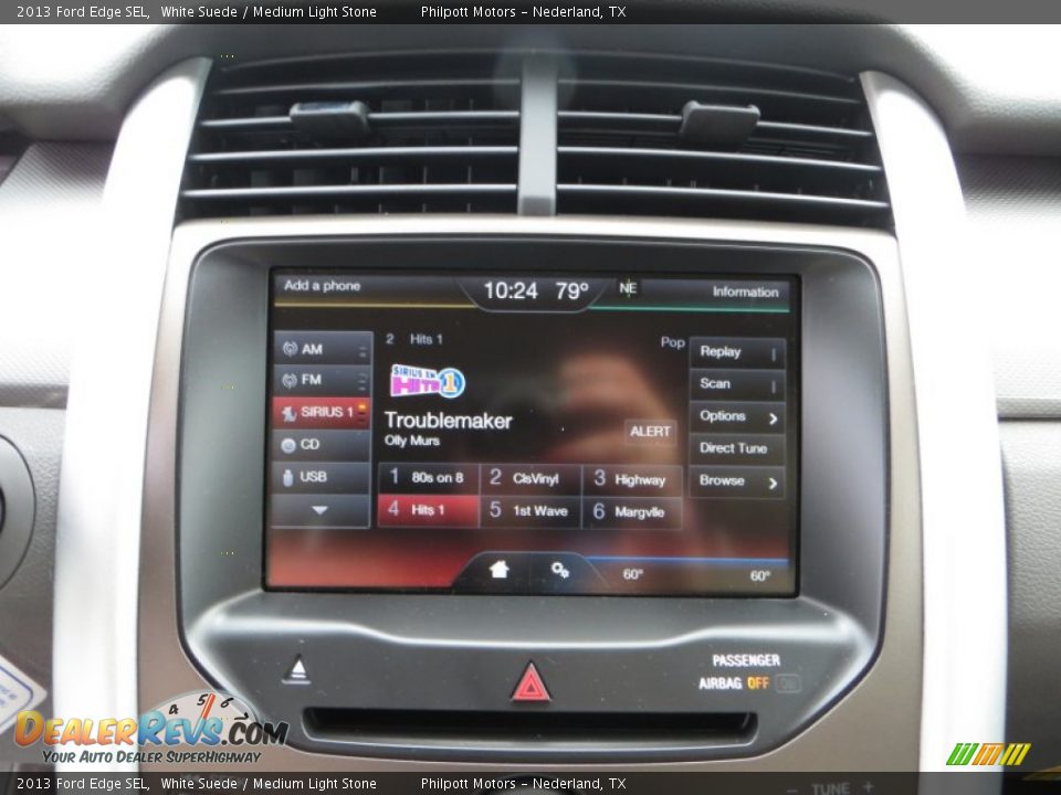 2013 Ford Edge SEL White Suede / Medium Light Stone Photo #28