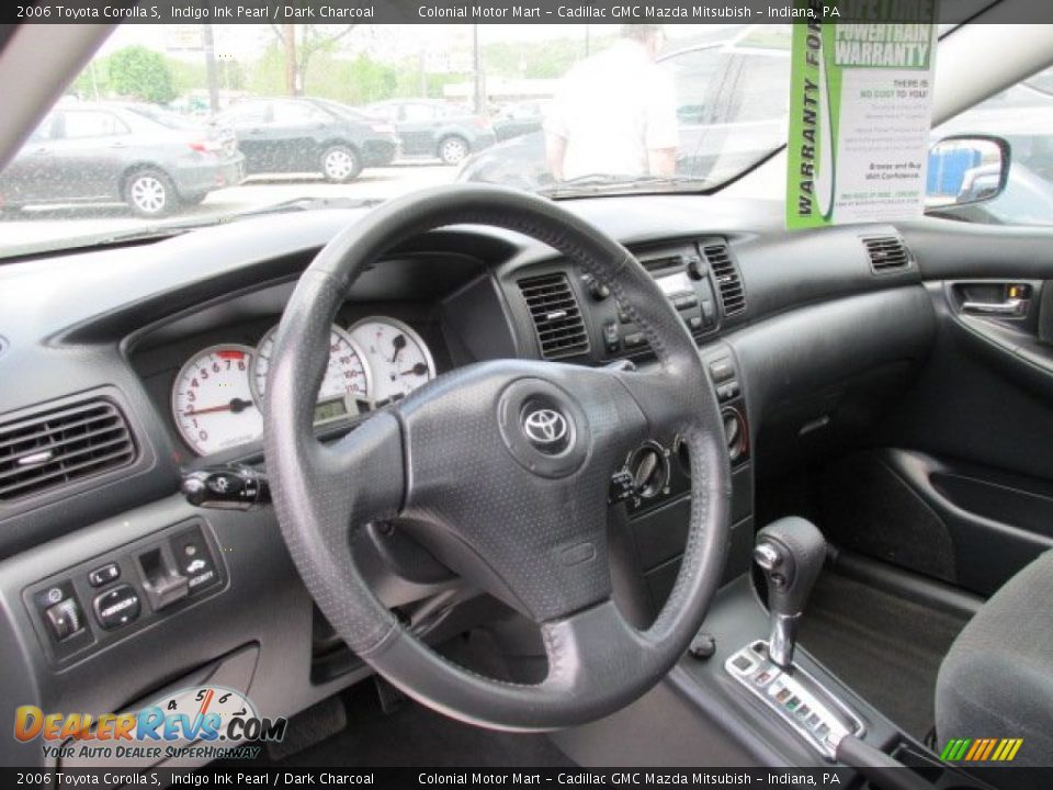 2006 Toyota Corolla S Indigo Ink Pearl / Dark Charcoal Photo #12