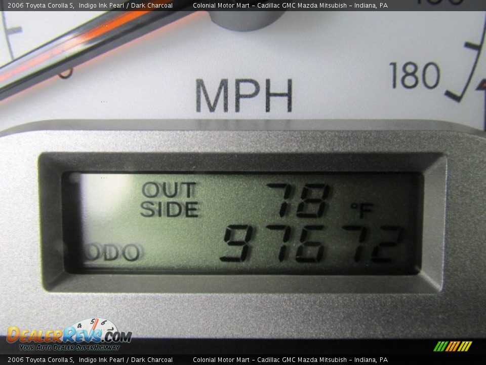 2006 Toyota Corolla S Indigo Ink Pearl / Dark Charcoal Photo #20