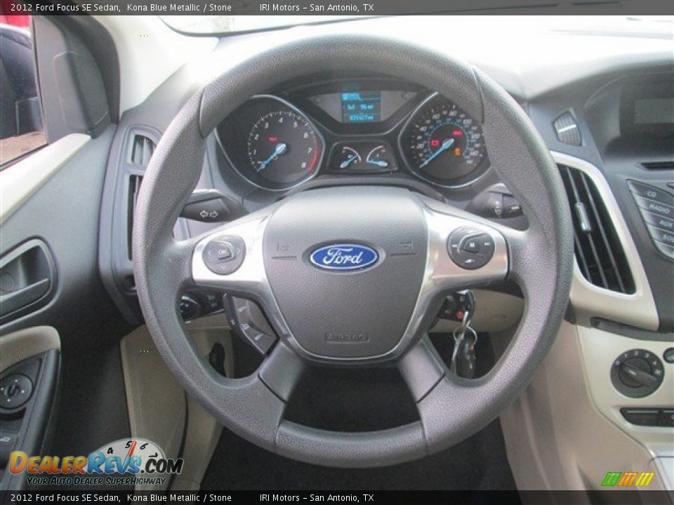 2012 Ford Focus SE Sedan Kona Blue Metallic / Stone Photo #11
