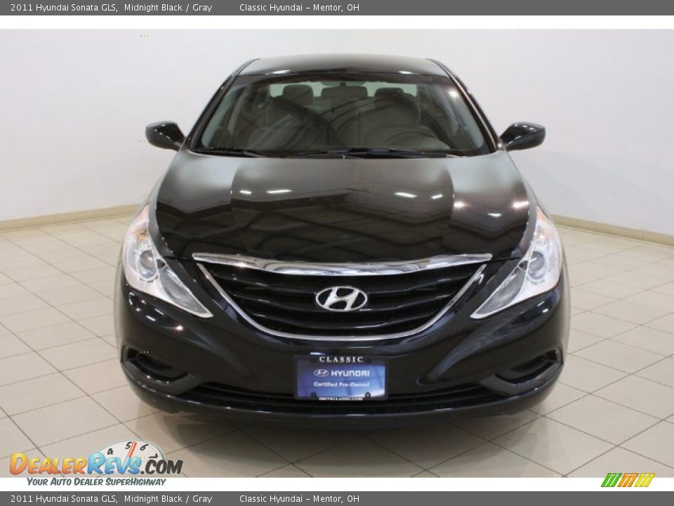 2011 Hyundai Sonata GLS Midnight Black / Gray Photo #2
