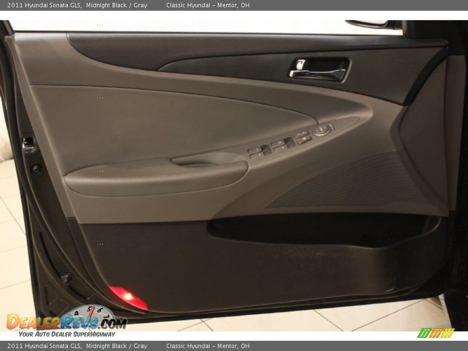 2011 Hyundai Sonata GLS Midnight Black / Gray Photo #4