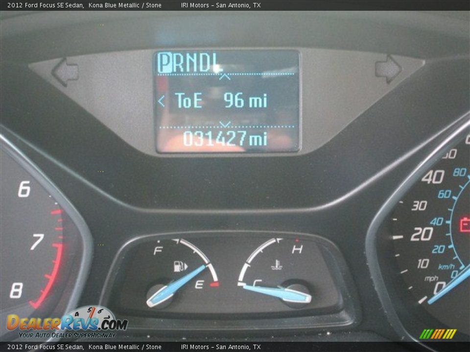 2012 Ford Focus SE Sedan Kona Blue Metallic / Stone Photo #16