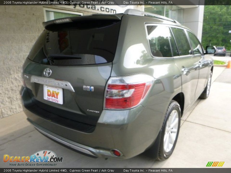 2008 Toyota Highlander Hybrid Limited 4WD Cypress Green Pearl / Ash Gray Photo #2