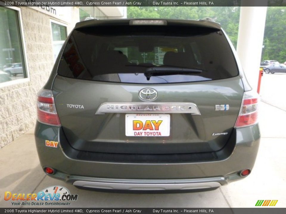2008 Toyota Highlander Hybrid Limited 4WD Cypress Green Pearl / Ash Gray Photo #3