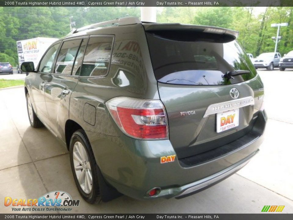 2008 Toyota Highlander Hybrid Limited 4WD Cypress Green Pearl / Ash Gray Photo #4