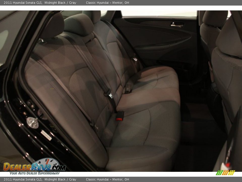 Rear Seat of 2011 Hyundai Sonata GLS Photo #11