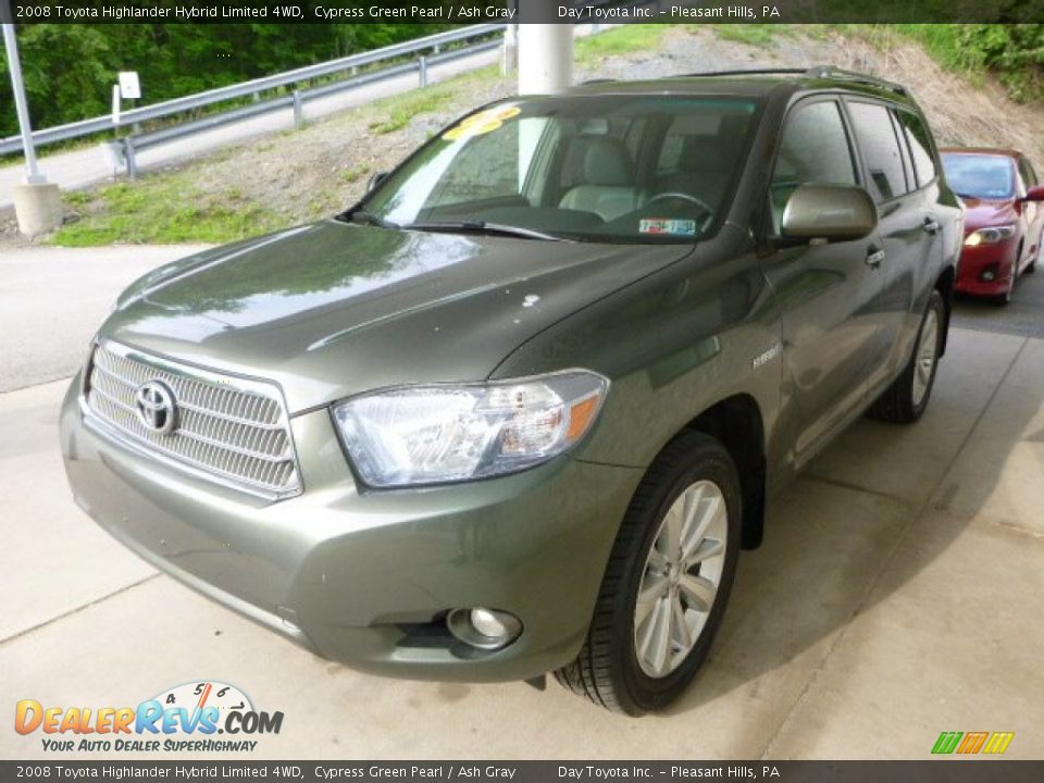 2008 Toyota Highlander Hybrid Limited 4WD Cypress Green Pearl / Ash Gray Photo #5