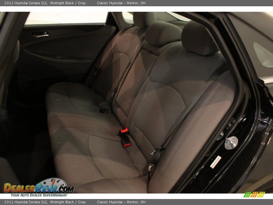 2011 Hyundai Sonata GLS Midnight Black / Gray Photo #12