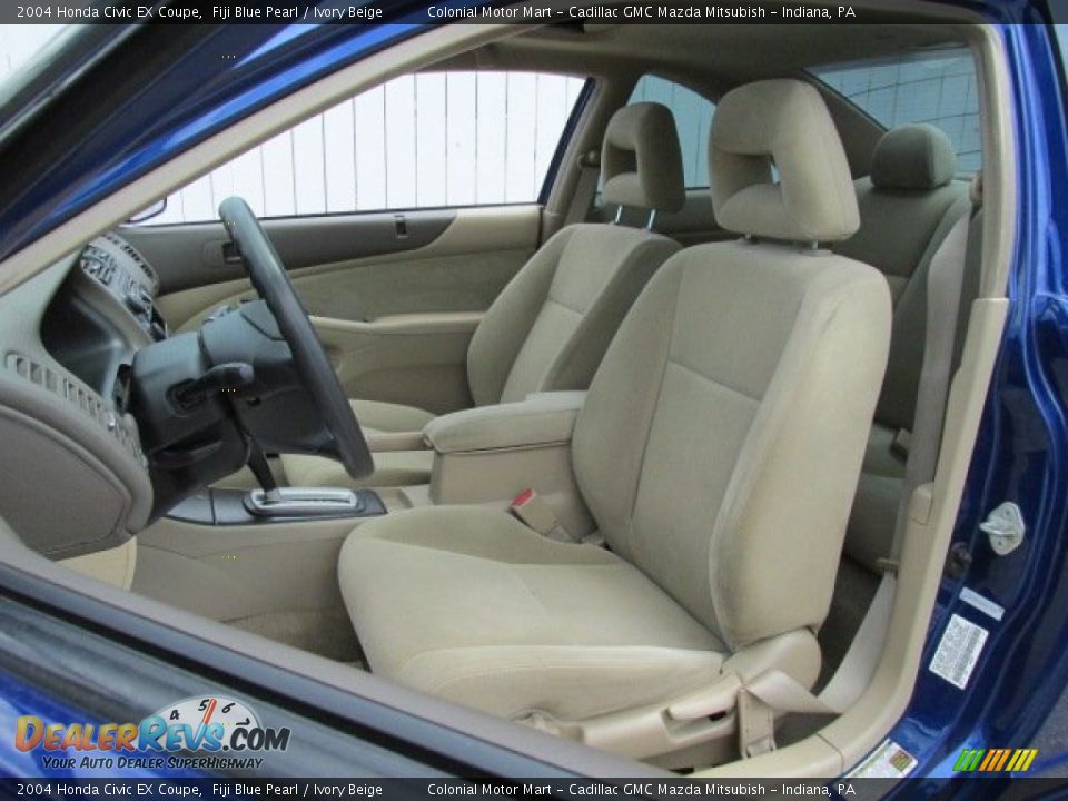 Ivory Beige Interior - 2004 Honda Civic EX Coupe Photo #12