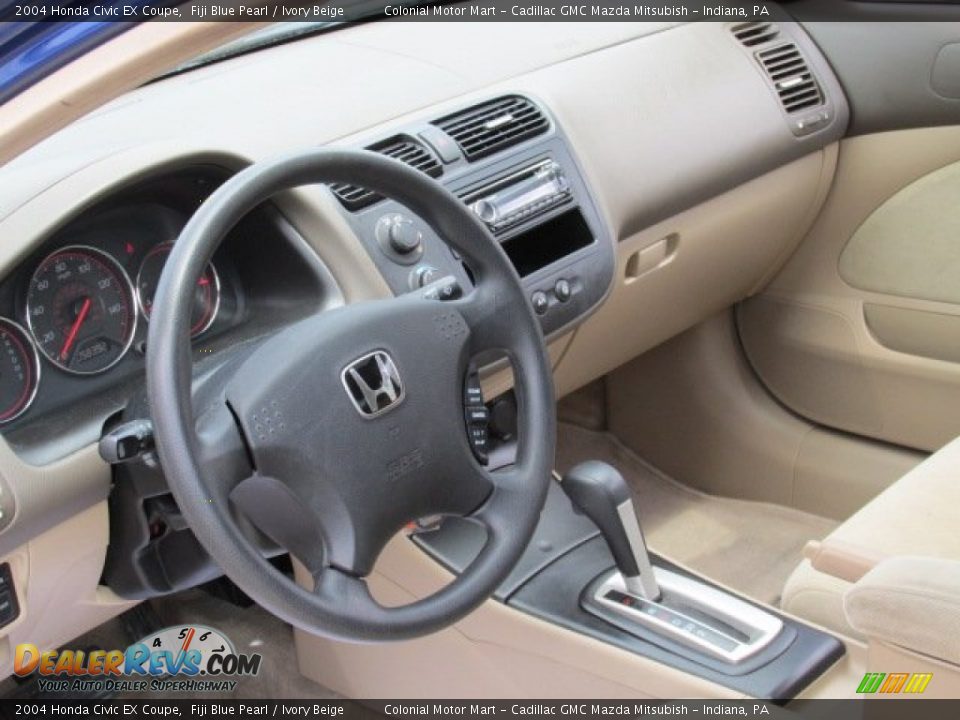 Dashboard of 2004 Honda Civic EX Coupe Photo #13