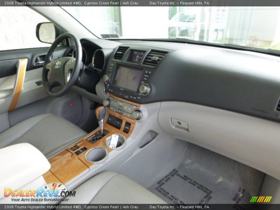 2008 Toyota Highlander Hybrid Limited 4WD Cypress Green Pearl / Ash Gray Photo #10