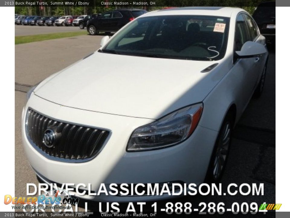 2013 Buick Regal Turbo Summit White / Ebony Photo #1