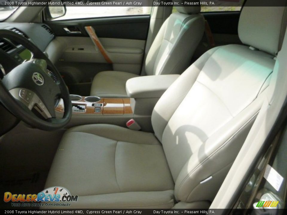 2008 Toyota Highlander Hybrid Limited 4WD Cypress Green Pearl / Ash Gray Photo #13