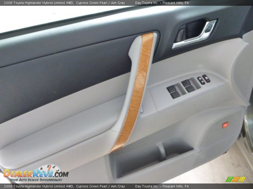 2008 Toyota Highlander Hybrid Limited 4WD Cypress Green Pearl / Ash Gray Photo #17