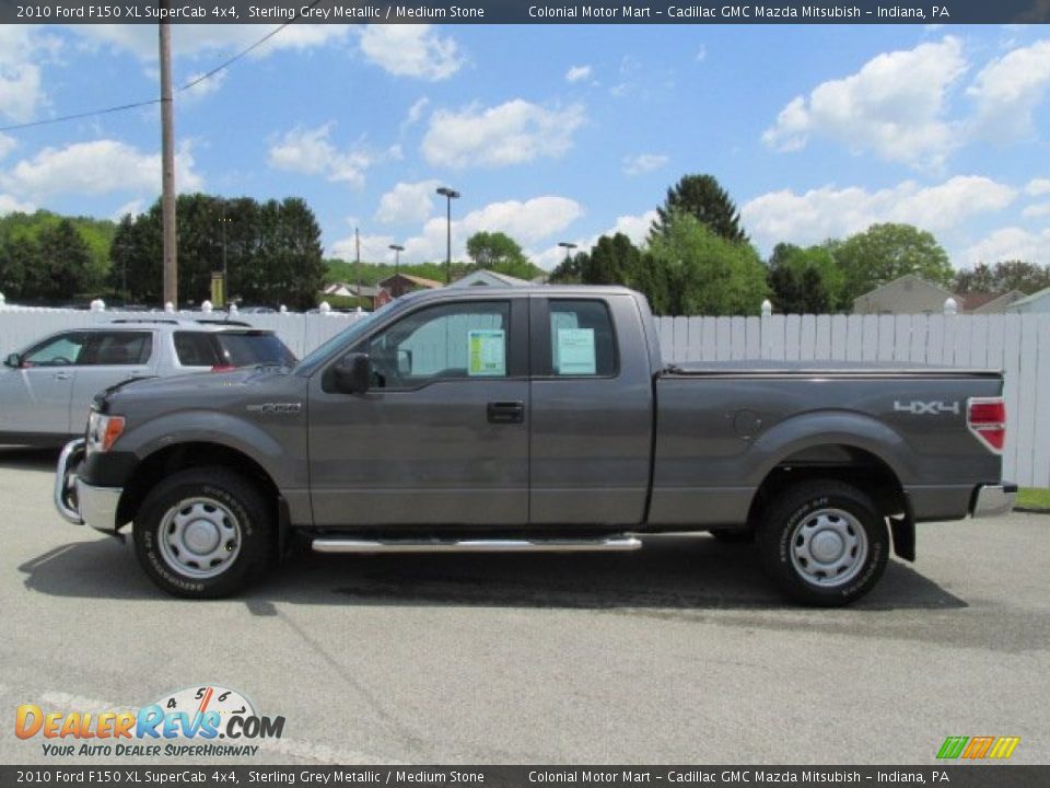 2010 Ford F150 XL SuperCab 4x4 Sterling Grey Metallic / Medium Stone Photo #2