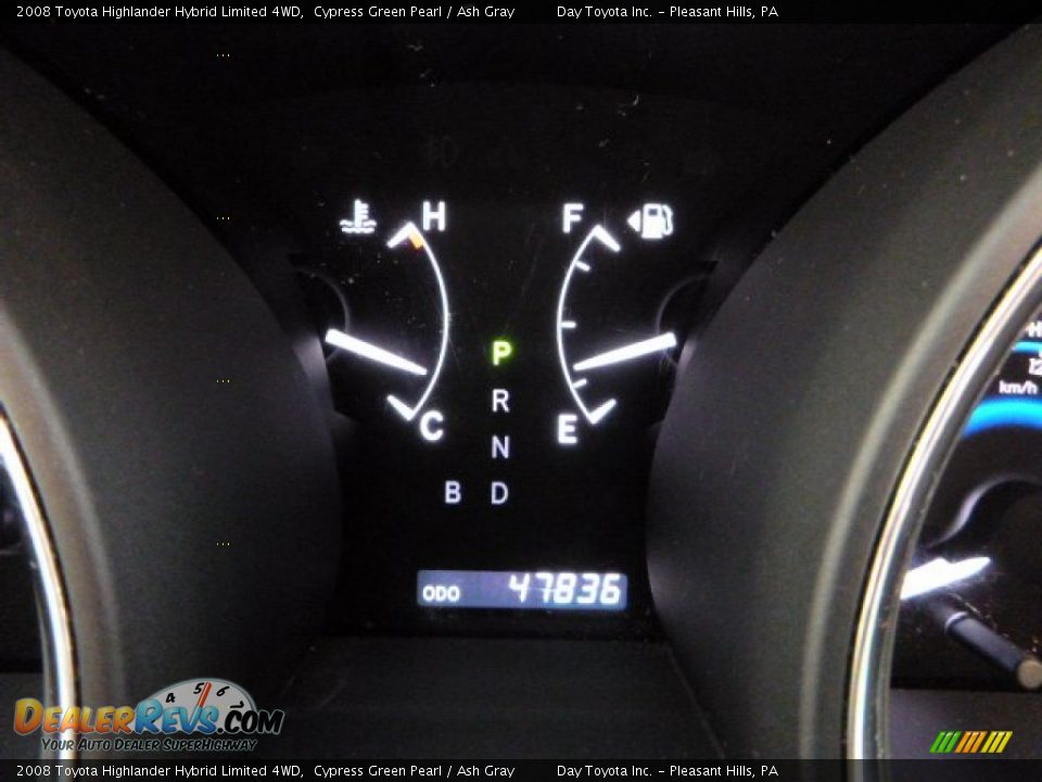 2008 Toyota Highlander Hybrid Limited 4WD Cypress Green Pearl / Ash Gray Photo #20