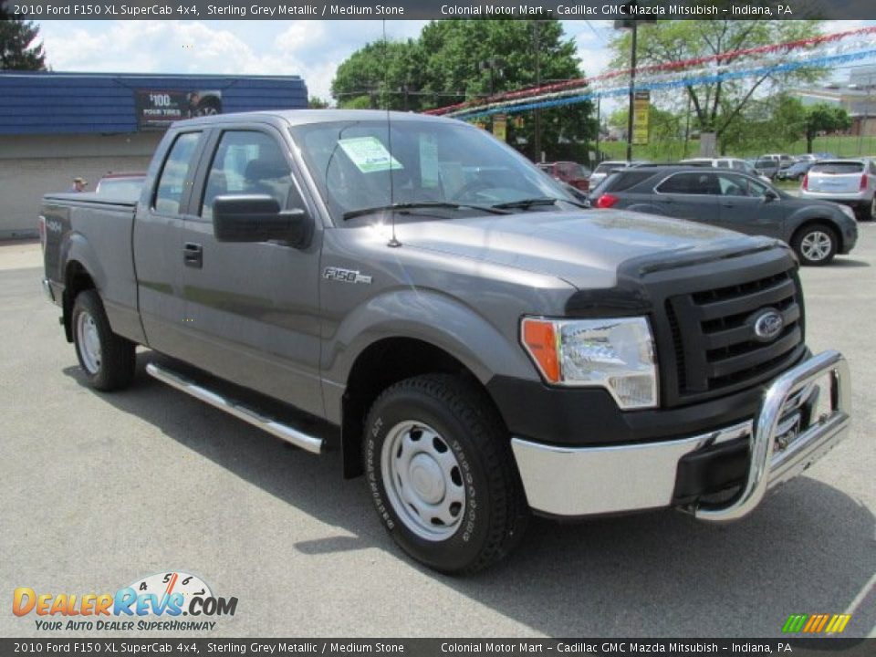 2010 Ford F150 XL SuperCab 4x4 Sterling Grey Metallic / Medium Stone Photo #4