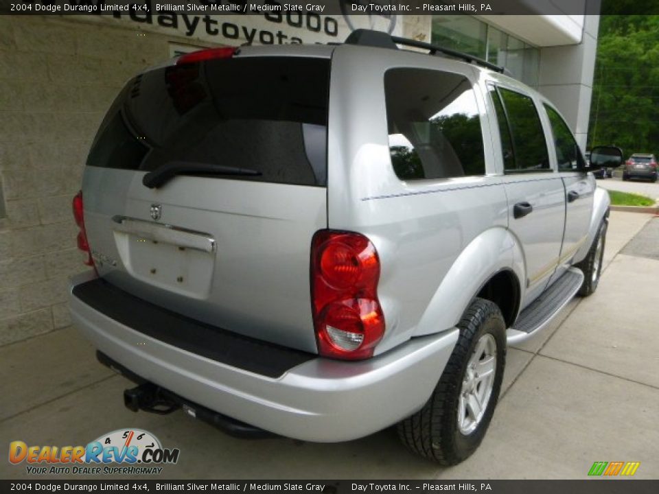 2004 Dodge Durango Limited 4x4 Brilliant Silver Metallic / Medium Slate Gray Photo #2