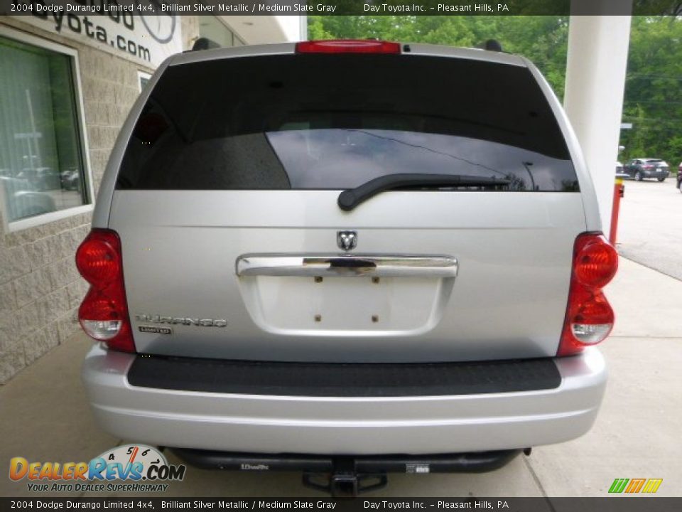 2004 Dodge Durango Limited 4x4 Brilliant Silver Metallic / Medium Slate Gray Photo #3