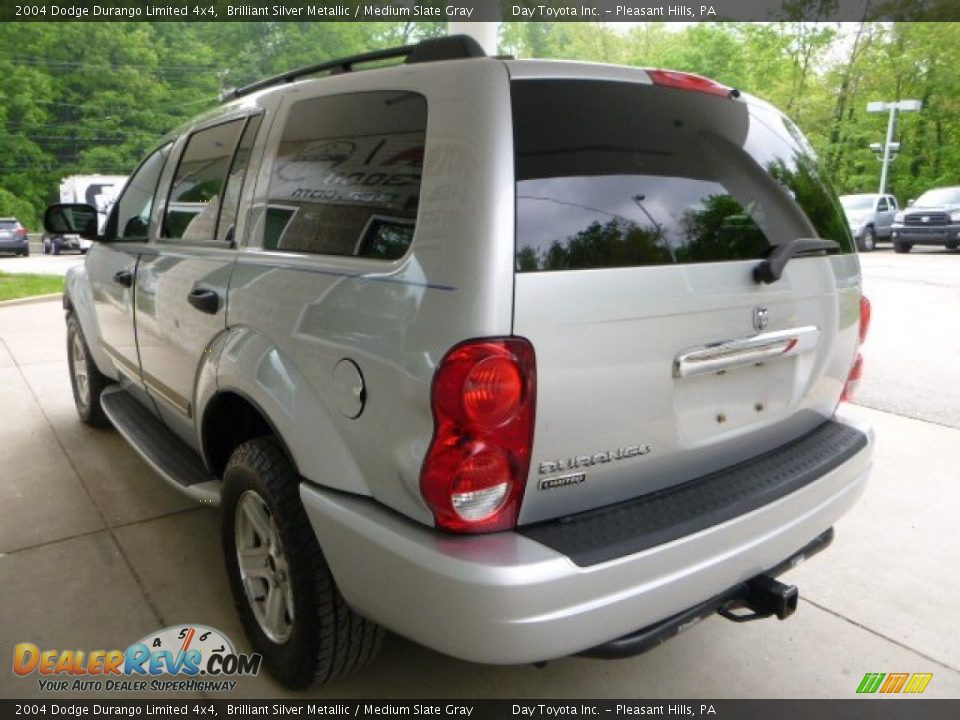 2004 Dodge Durango Limited 4x4 Brilliant Silver Metallic / Medium Slate Gray Photo #4