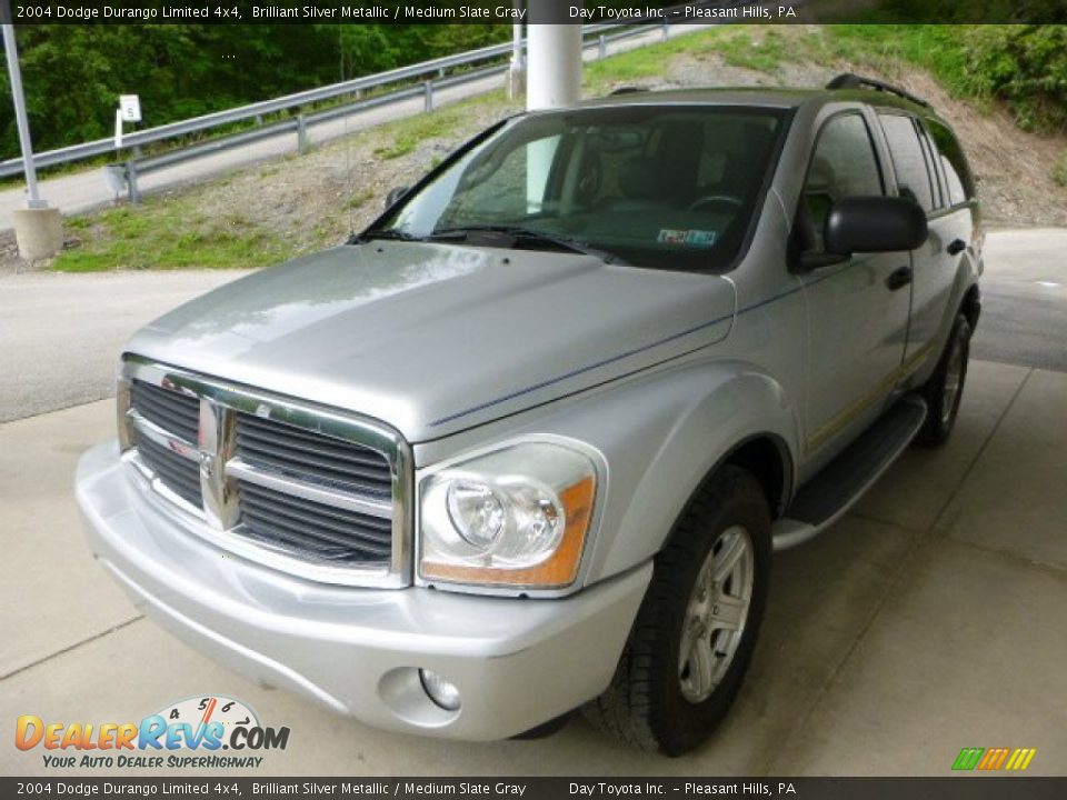 2004 Dodge Durango Limited 4x4 Brilliant Silver Metallic / Medium Slate Gray Photo #5