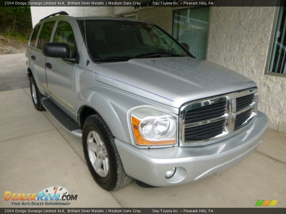 2004 Dodge Durango Limited 4x4 Brilliant Silver Metallic / Medium Slate Gray Photo #7