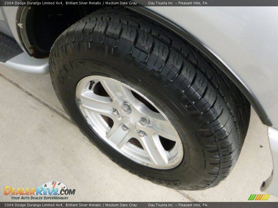 2004 Dodge Durango Limited 4x4 Brilliant Silver Metallic / Medium Slate Gray Photo #8