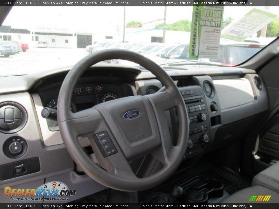 2010 Ford F150 XL SuperCab 4x4 Sterling Grey Metallic / Medium Stone Photo #12