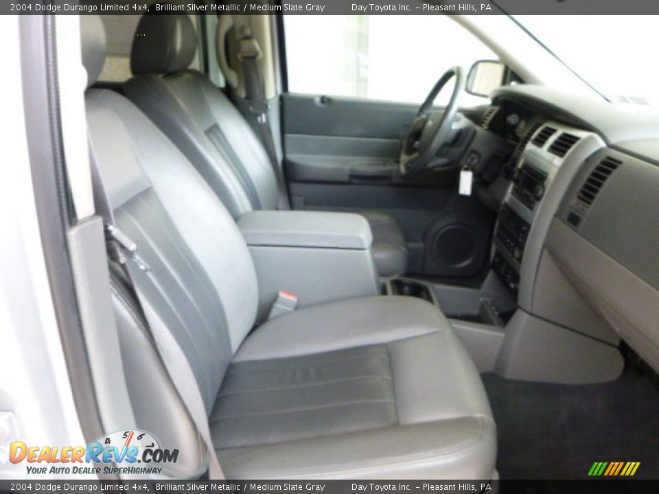 2004 Dodge Durango Limited 4x4 Brilliant Silver Metallic / Medium Slate Gray Photo #9