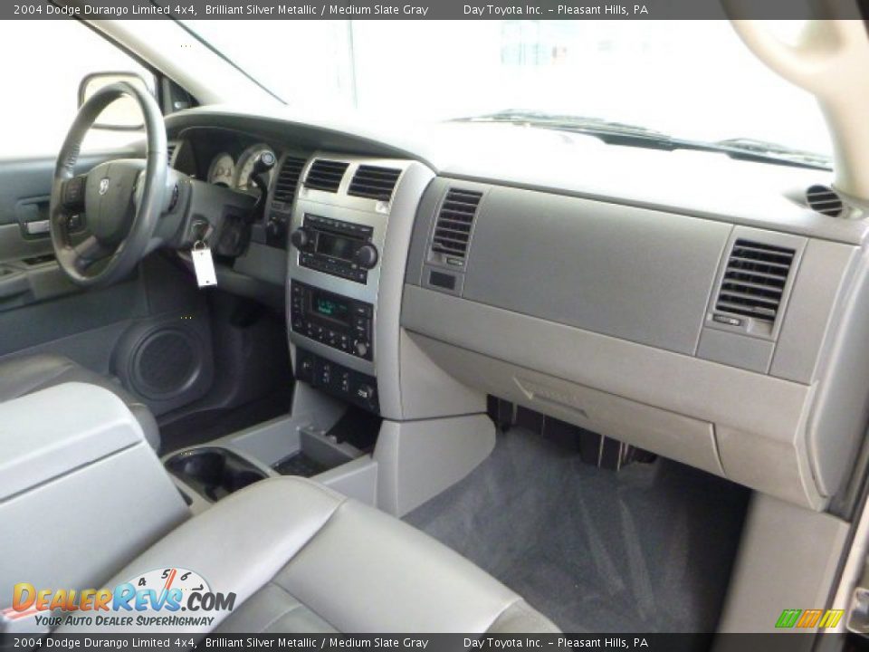 2004 Dodge Durango Limited 4x4 Brilliant Silver Metallic / Medium Slate Gray Photo #10