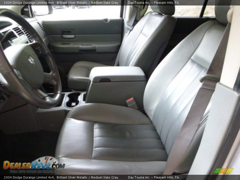 2004 Dodge Durango Limited 4x4 Brilliant Silver Metallic / Medium Slate Gray Photo #13