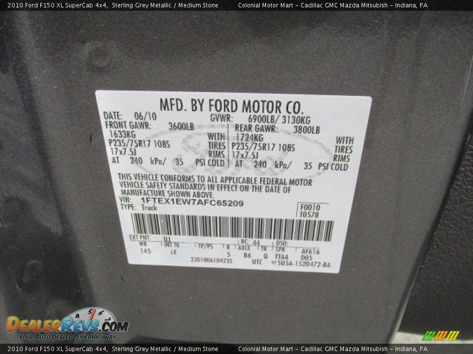 2010 Ford F150 XL SuperCab 4x4 Sterling Grey Metallic / Medium Stone Photo #19