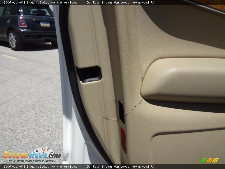 2006 Audi A6 3.2 quattro Sedan Arctic White / Beige Photo #17